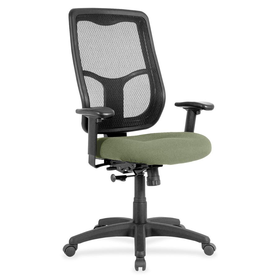 Eurotech Apollo High-back with Ratchet Back - Mint Chocolate Fabric Seat - High Back - 5-star Base - 1 Each. Picture 2