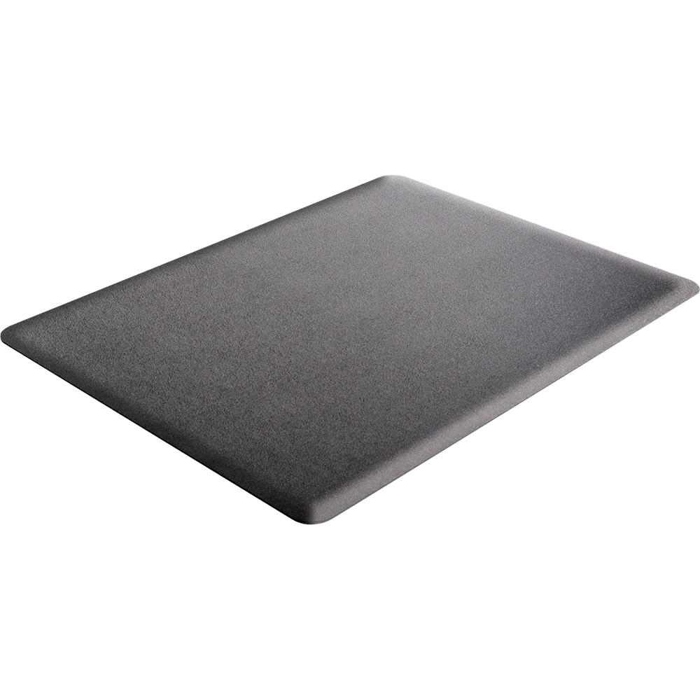 Deflecto Ergonomic Sit-Stand Chair Mat for Multi-surface - Hard Floor, Carpet - 48" Length x 36" Width x 0.375" Thickness - Rectangular - Foam - Black - 1Each. Picture 7