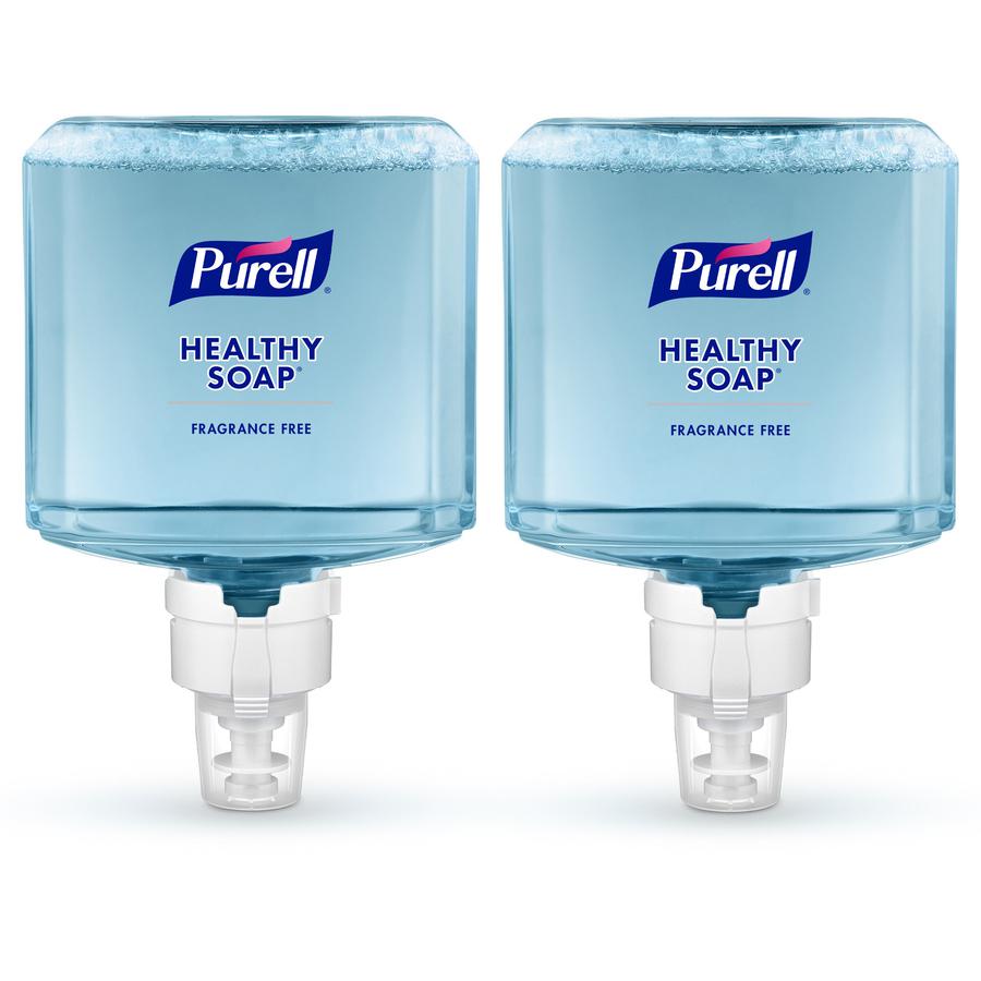 PURELL&reg; ES8 HEALTHY SOAP&trade; Gentle & Free Foam - Fresh Fruit ScentFor - 40.6 fl oz (1200 mL) - Dirt Remover, Bacteria Remover - Hand, Healthcare, Skin - Moisturizing - Clear - Fragrance-free, . Picture 4
