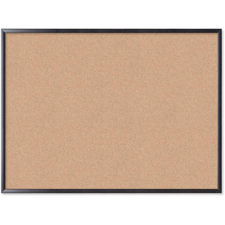 U Brands Cork Bulletin Board - 47" X 35" , Natural Cork Surface - Self-healing, Durable, Mounting System, Tackable, Sturdy - Black Wood Frame - 1. Picture 5