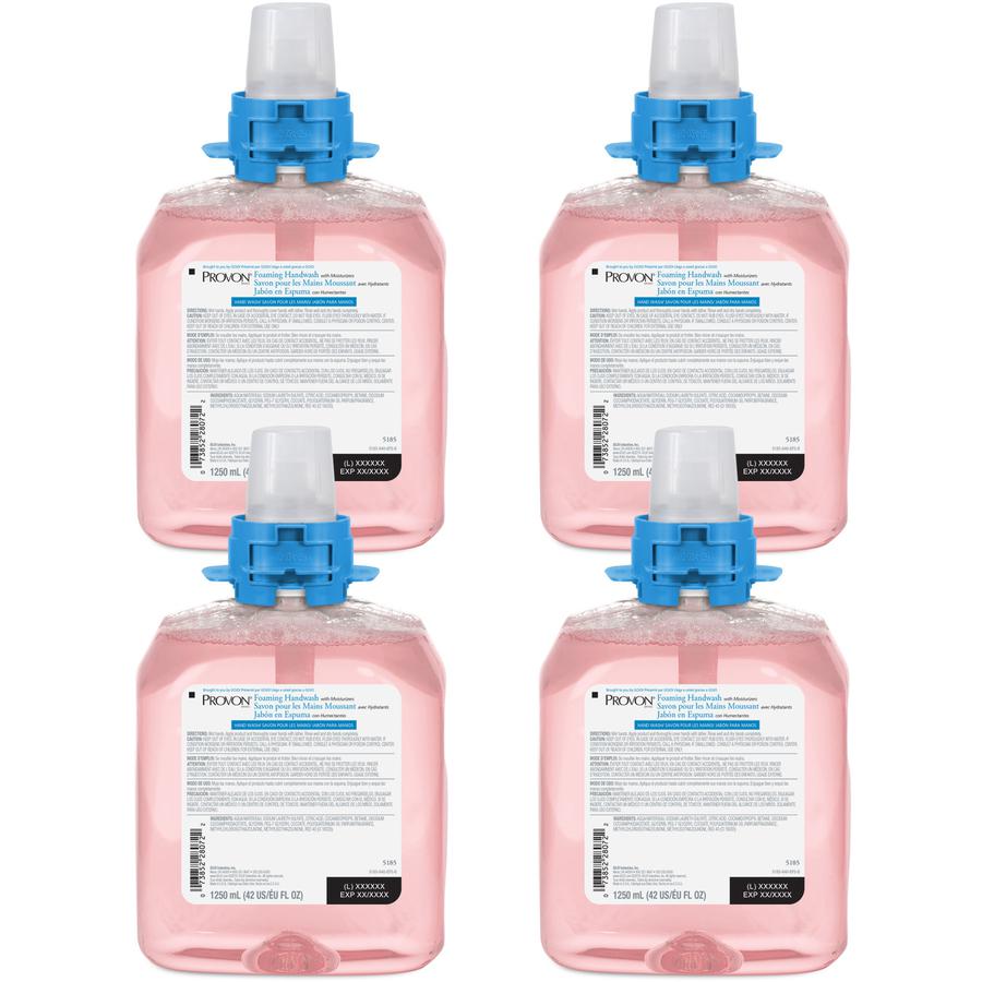 Provon FMX-12 Refill Foaming Handwash - Cranberry ScentFor - 42.3 fl oz (1250 mL) - Kill Germs - Hand, Skin - Moisturizing - Pink - Rich Lather, Bio-based - 4 / Carton. Picture 3