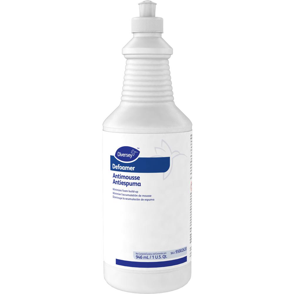 Diversey Defoamer - Ready-To-Use Liquid - 32 fl oz (1 quart) - Bland Scent - 6 / Carton - Cream. Picture 2