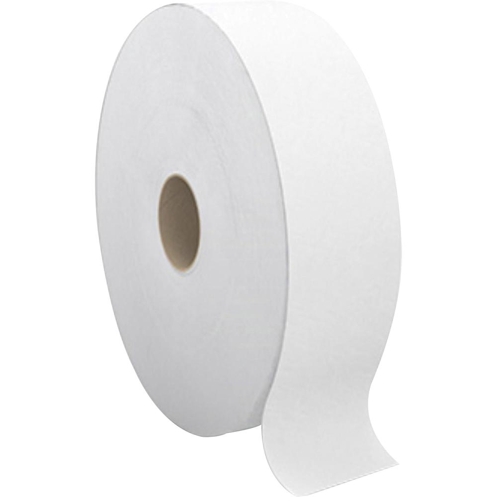 Cascades PRO Select&trade; Jumbo Bathroom Tissue for Tandem&reg; - 2 Ply - 3.54" x 1400 ft - White - 6 Rolls Per Container - 6 / Carton. Picture 3