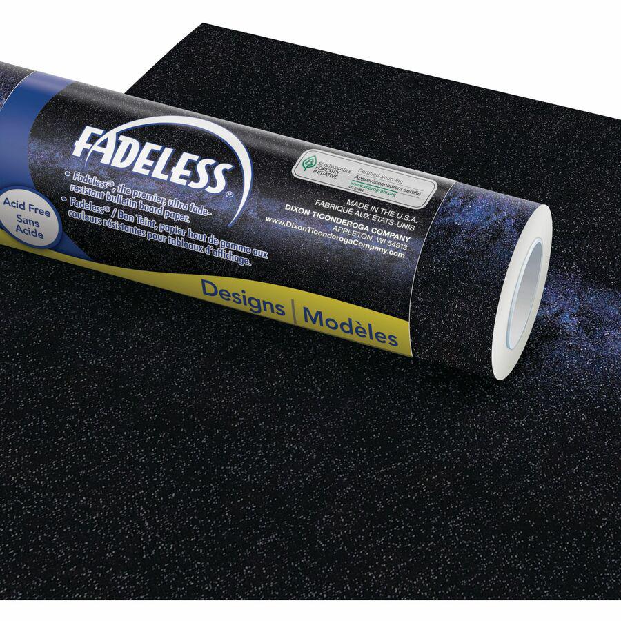 Fadeless Designs Paper Roll - Art Project, Craft Project, Classroom, Bulletin Board, Display, Table Skirting, Party, Decoration - 48"Width x 50"Length - 1 / Roll - Black. Picture 4