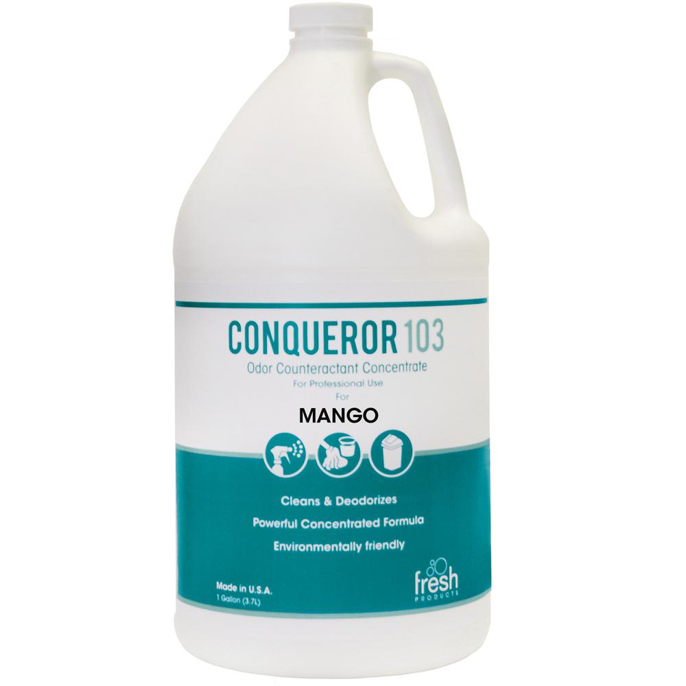 Fresh Products Bio Conqueror 103 Deodorizer - Concentrate - 128 fl oz (4 quart) - Mango ScentBottle - 1 Each - Dilutable, Deodorize, Versatile, Water Based, Water Soluble, Non-flammable, Caustic-free . Picture 2