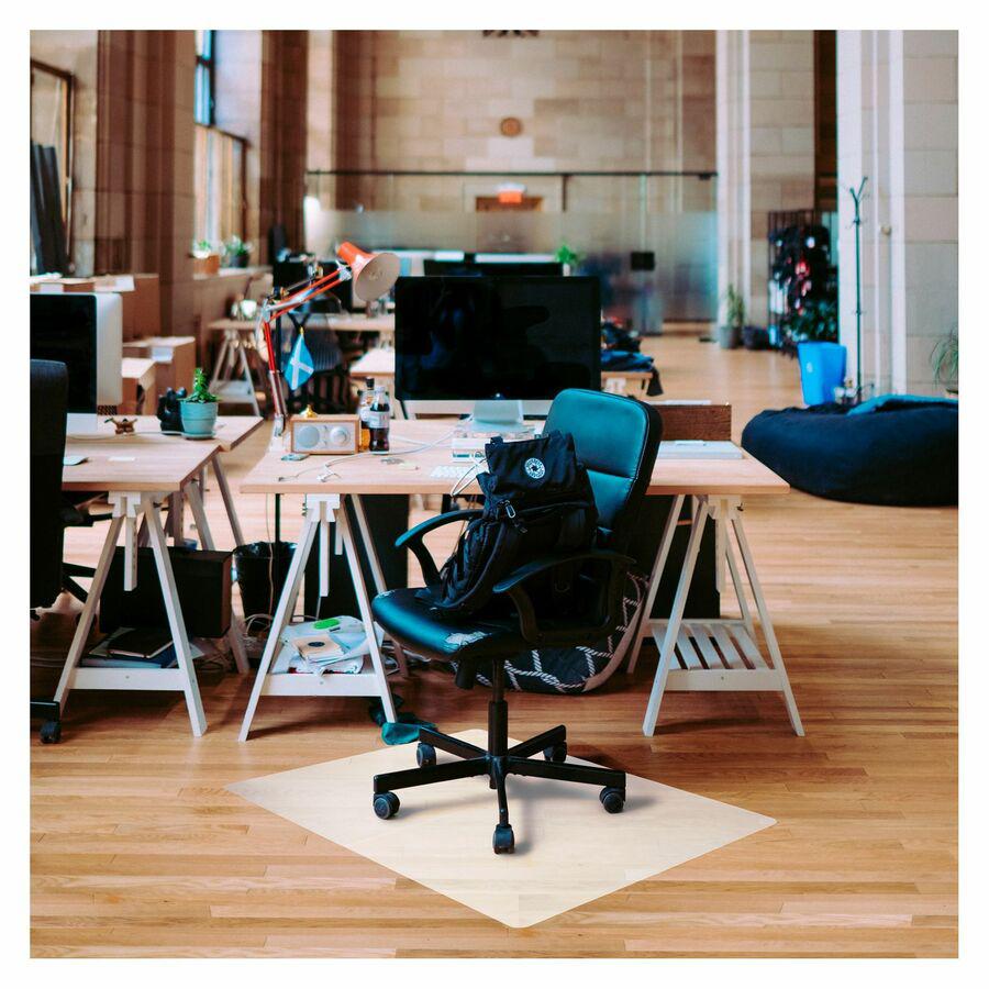 Ecotex Revolutionmat Polypropylene Chair Mat Anti-Slip For Hard Floors 46 x 57" Rectangular - Hard Floor, Home, Office, Desk Protection - 46" Length x 57" Width x 70 mil Depth - Rectangle - Polypropyl. Picture 5
