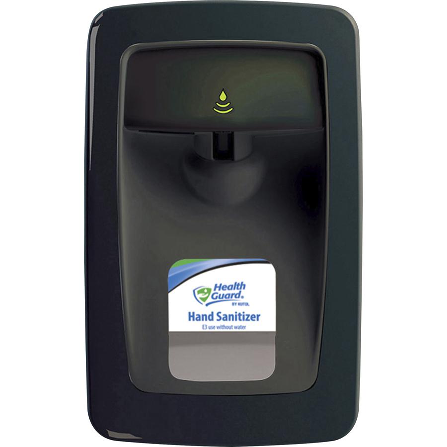 Health Guard Designer Series No Touch Dispenser - Automatic - 1.06 quart Capacity - Support 4 x C Battery - Touch-free, Key Lock, Refillable - Black - 1Each. Picture 4