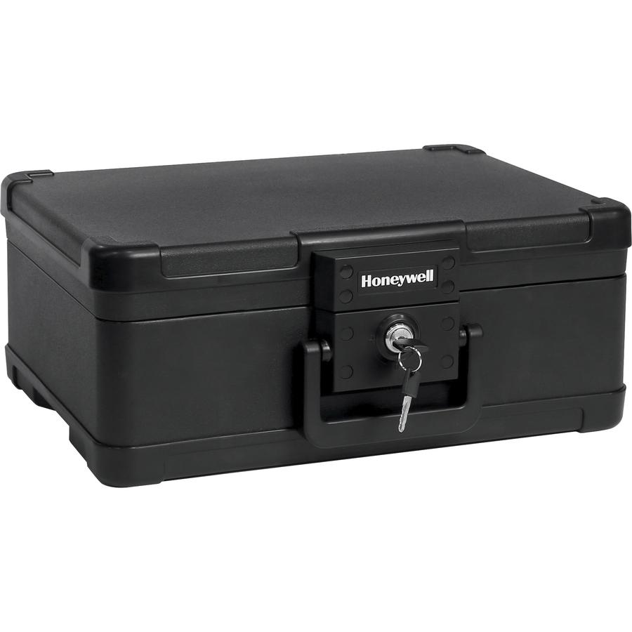 Honeywell 1503 Security Chest - 0.24 ft³ - Key Lock - Fire Resistant, Water Proof, Water Resistant, Damage Resistant - for Digital Media, Document, CD, USB Drive, Letter, Home, Office - Internal Size . Picture 2