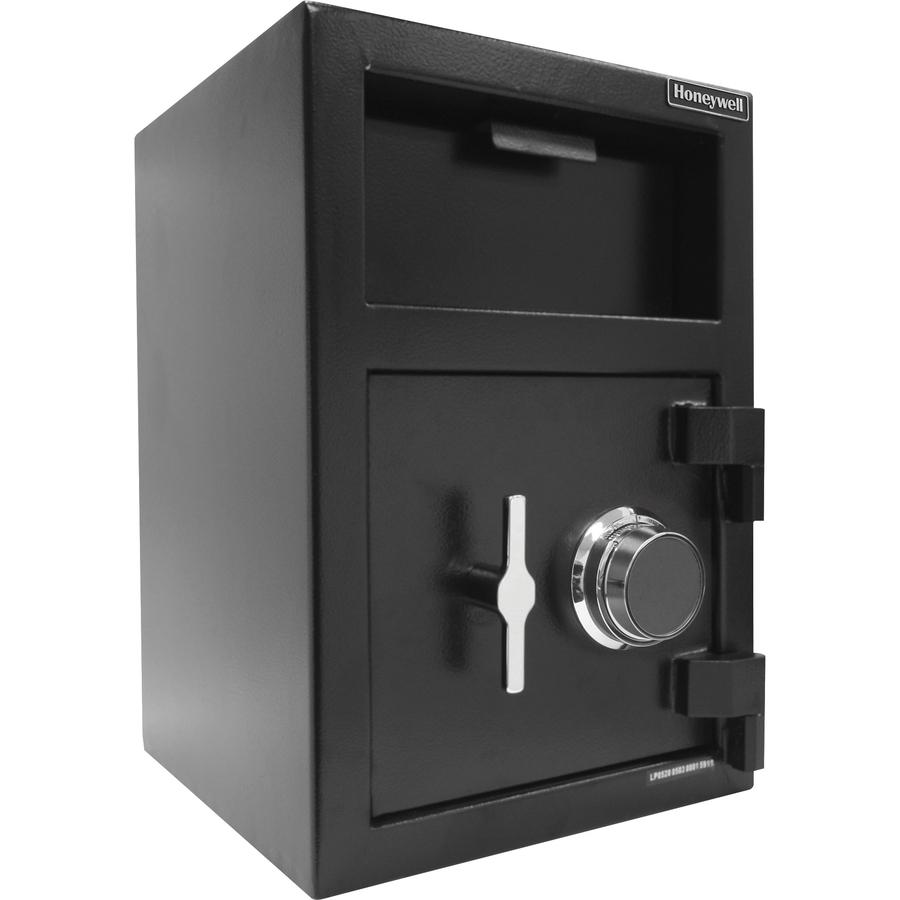 Honeywell 5911 Steel Depository Security Safe (1.06 cu ft.) - 1.06 ft³ - Combination Lock - 3 Live-locking Bolt(s) - Spy Proof, Scratch Resistant - for Mail Box - Internal Size 11.80" x 13.80" x 11.20. Picture 2