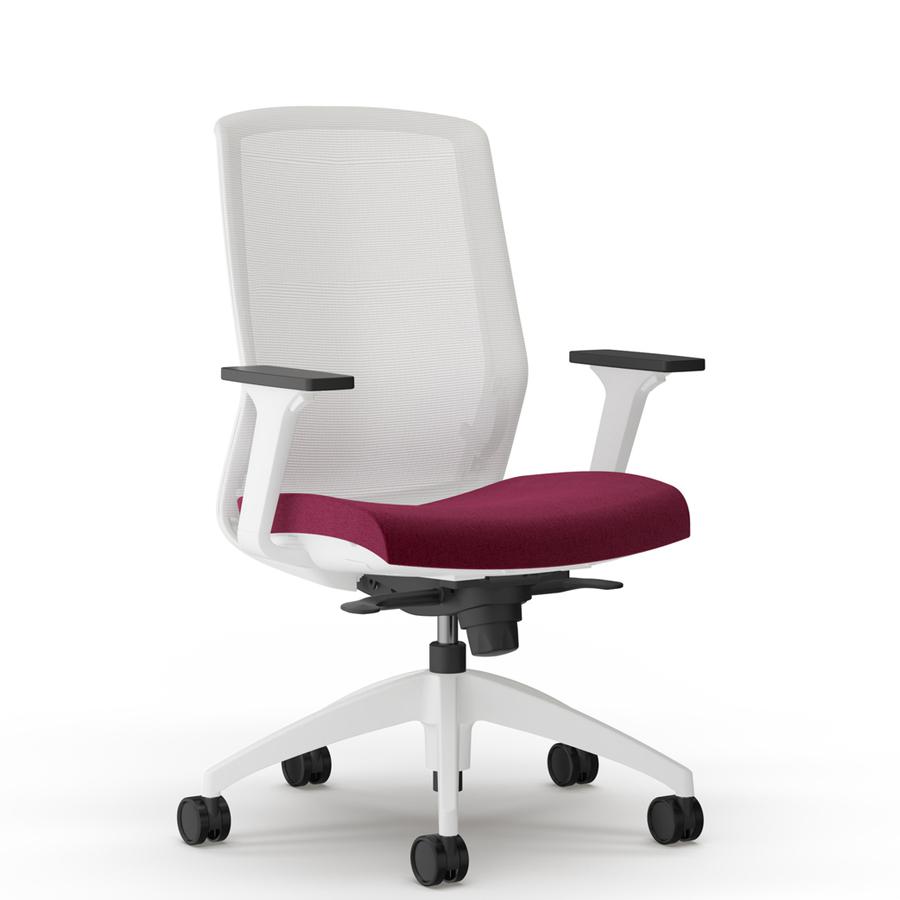 9 to 5 Seating Neo Task Chair - Dove Foam, Fabric Seat - Gray Back - 5-star Base - 1 Each. Picture 3