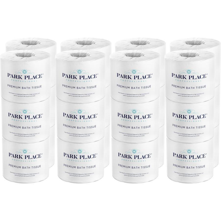 Park Place Double-ply Premium Bath Tissue Rolls - 2 Ply - 420 Sheets/Roll - White - 24 Rolls Per Carton - 24 / Carton. Picture 4