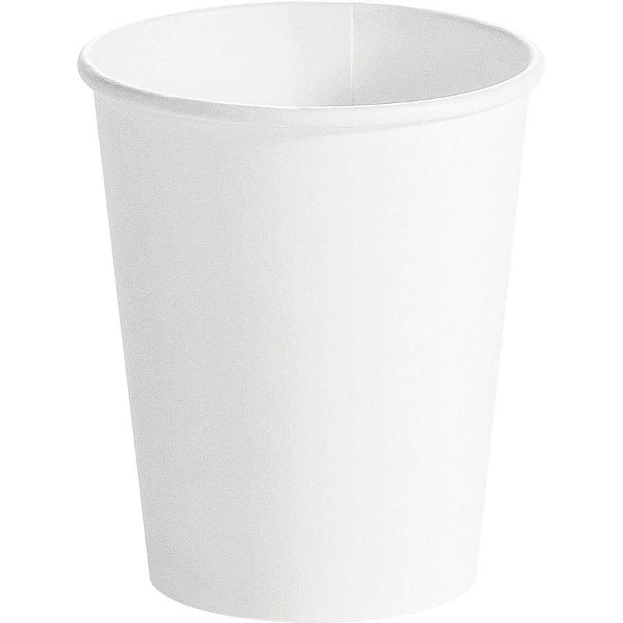 Huhtamaki 8 oz Single-Wall Hot Cups - 50.0 / Bag - 20 / Carton - White - Paper, Polystyrene, Paperboard - Hot Drink, Beverage - TAA Compliant. Picture 2
