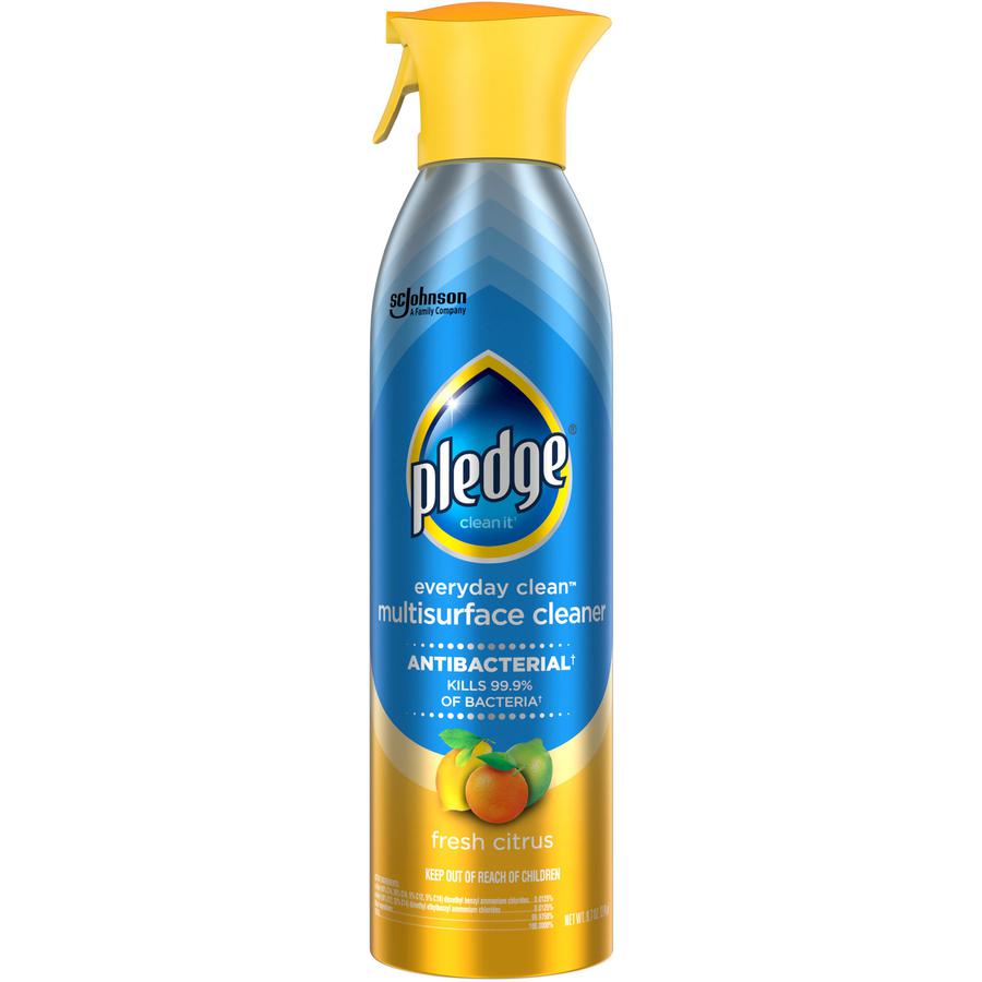 Pledge Everyday Clean Antibacterial Multisurface Cleaner - 9.7 fl oz (0.3 quart) - Fresh Citrus Scent - 1 Each - Antibacterial, Residue-free - Blue. Picture 2