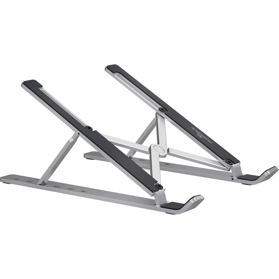 DURABLE Laptop Stand FOLD - Upto 15" Screen Size Notebook Support - Aluminum - Silver. Picture 10