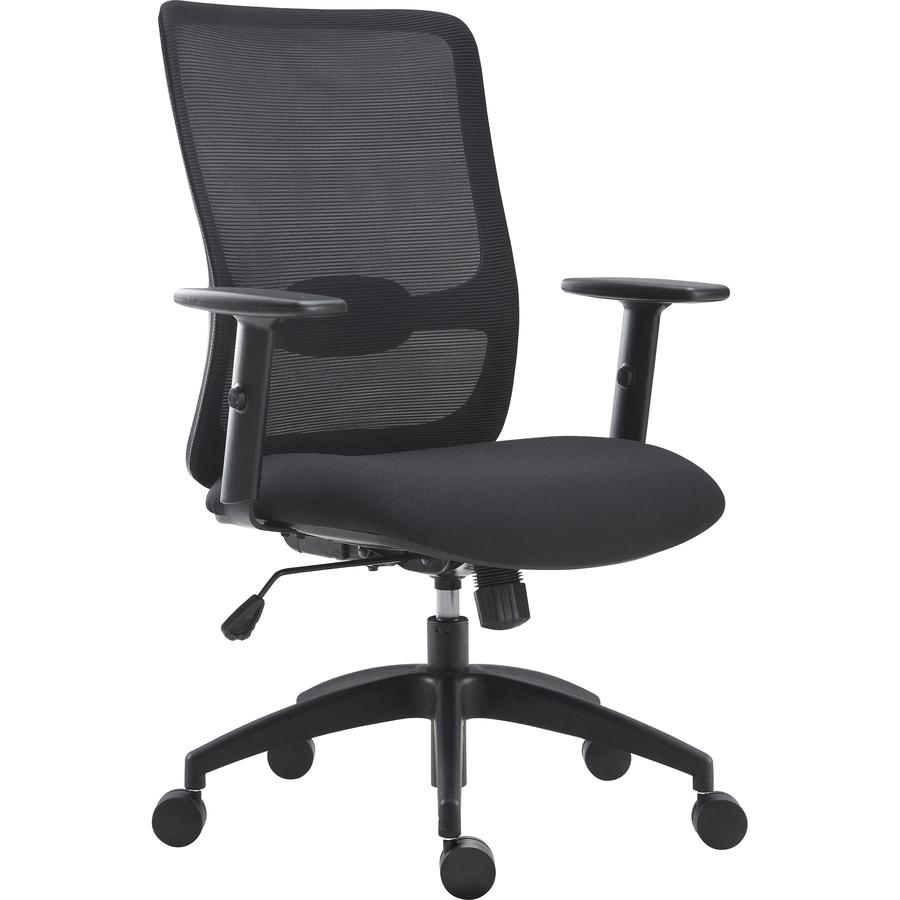 LYS SOHO Staff Chair - Fabric Seat - Black - Armrest - 1 Each. Picture 11