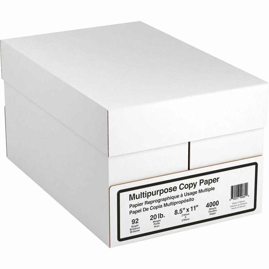 Special Buy Economy 20 lb Copy Paper - 8 1/2" x 11" - 20 lb Basis Weight - 48 / Pallet - White. Picture 2
