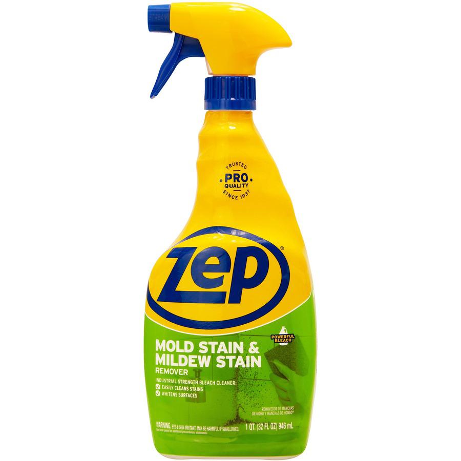 Zep No-Scrub Mold/Mildew Remover - For Multi Surface - 32 fl oz (1 quart) - 12 / Carton - Disinfectant - Blue. Picture 3