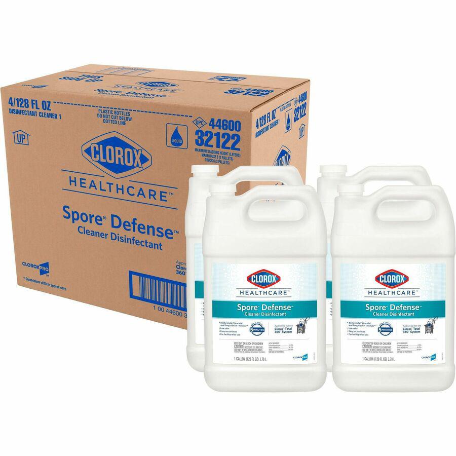 Clorox Healthcare Spore10 Defense Cleaner Disinfectant Refill - Ready-To-Use - 128 fl oz (4 quart)Bottle - 4 / Carton - Low Odor, Fragrance-free - White. Picture 14