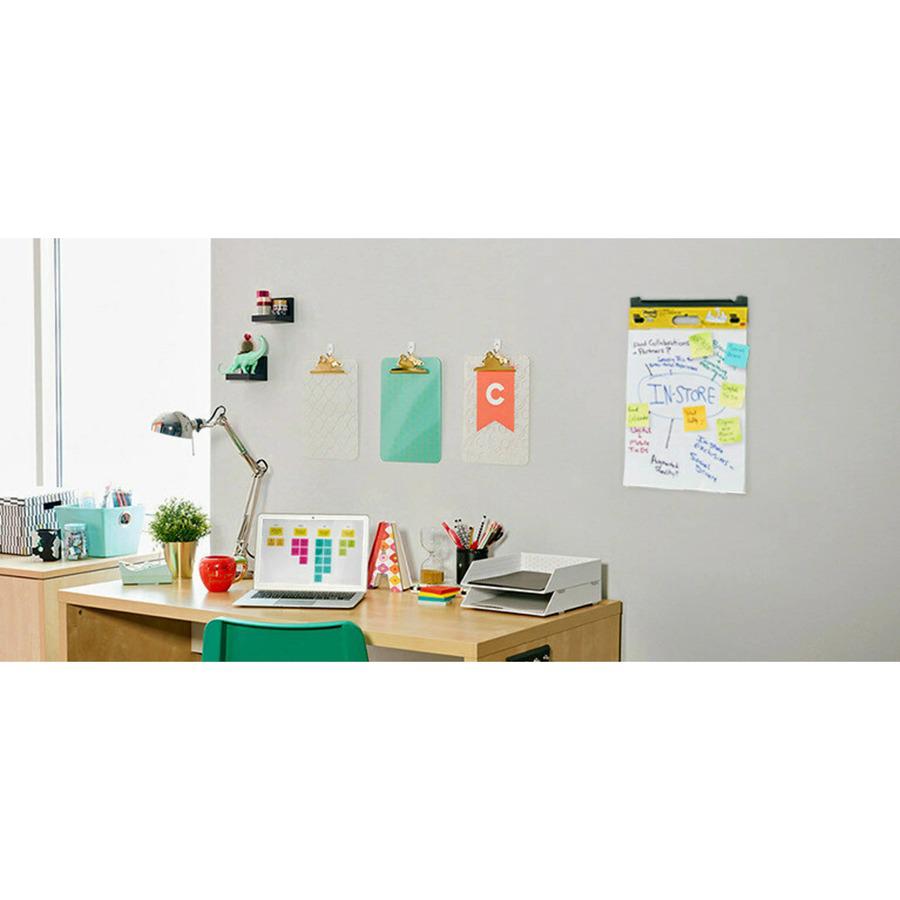 Post-it&reg; Post it Super Sticky Mini Easel Pad - 1 Subject(s) - 20 Sheets - Stapled - Portable, Self-stick, Bleed Resistant, Sturdy Back, Built-in Carry Handle - 2 / Pack. Picture 7