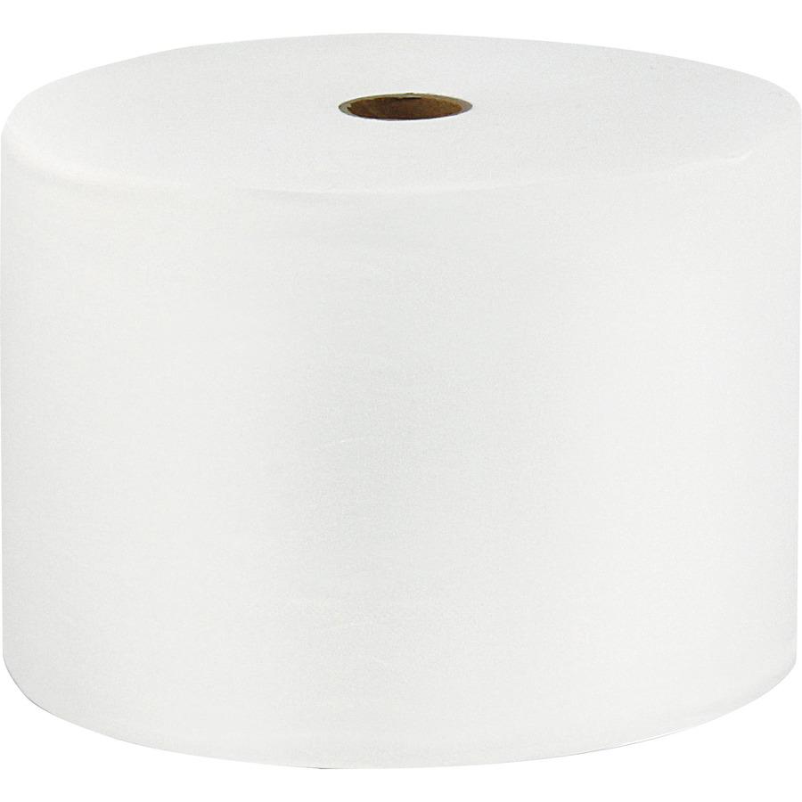 LoCor High-Capacity Bath Tissue - 1 Ply - 3.85" x 4.05" - 3000 Sheets/Roll - White - 18 Rolls Per Container - 6 / Box. Picture 4
