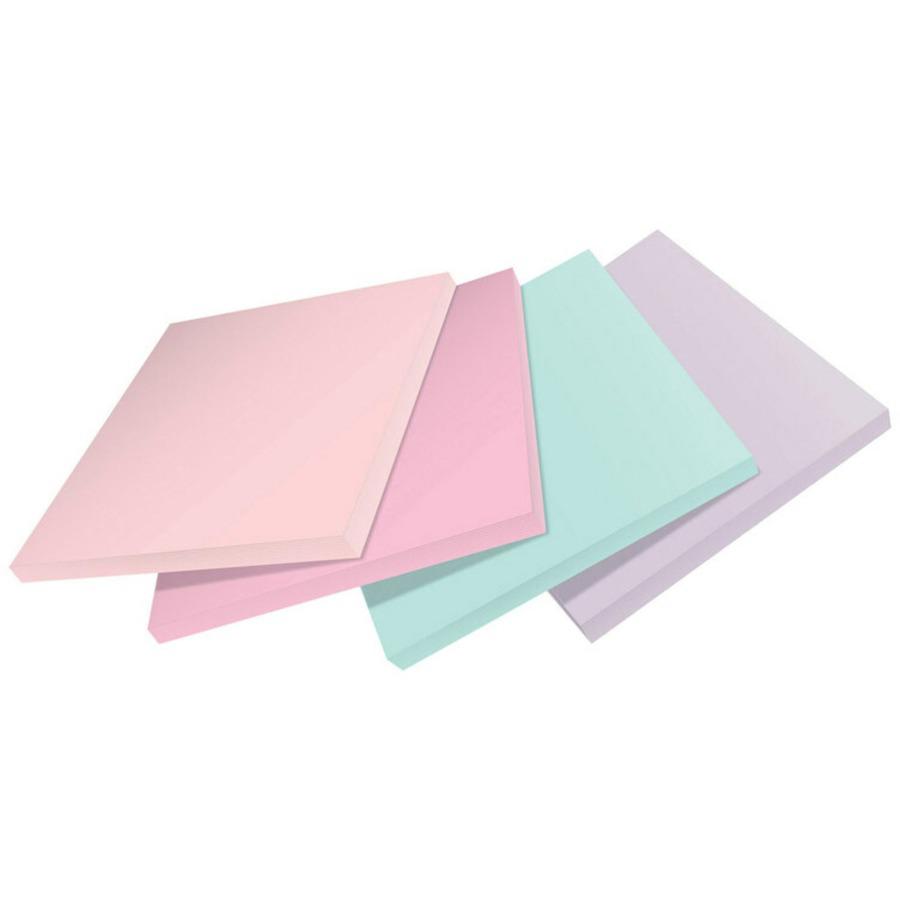 Post-it&reg; Recycled Super Sticky Notes - 70 - 3" x 3" - Square - 70 Sheets per Pad - Wanderlust Pastels - Adhesive - 24 / Pack - Recycled. Picture 5