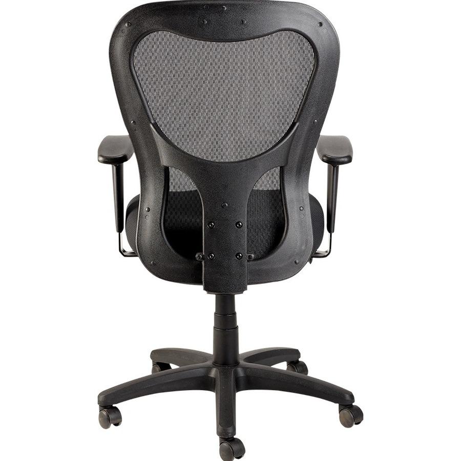 Eurotech Apollo Synchro High Back Chair - Citronella Fabric Seat - Black Back - High Back - 5-star Base - Armrest - 1 Each. Picture 7