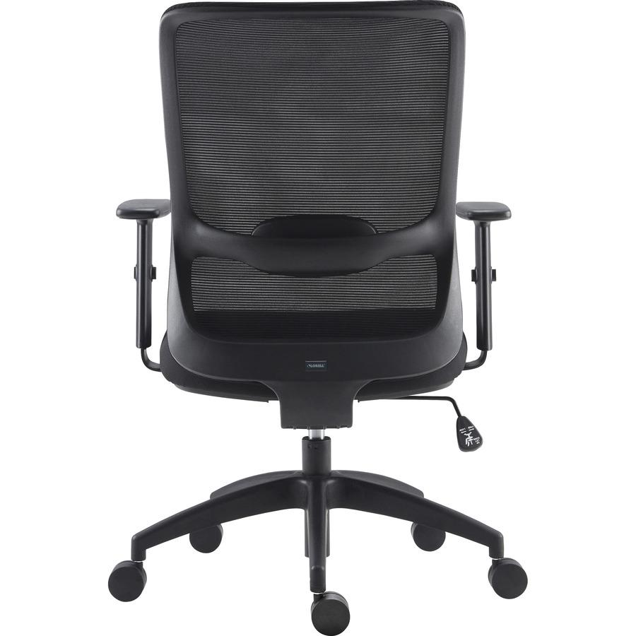 LYS SOHO Staff Chair - Fabric Seat - Black - Armrest - 1 Each. Picture 9
