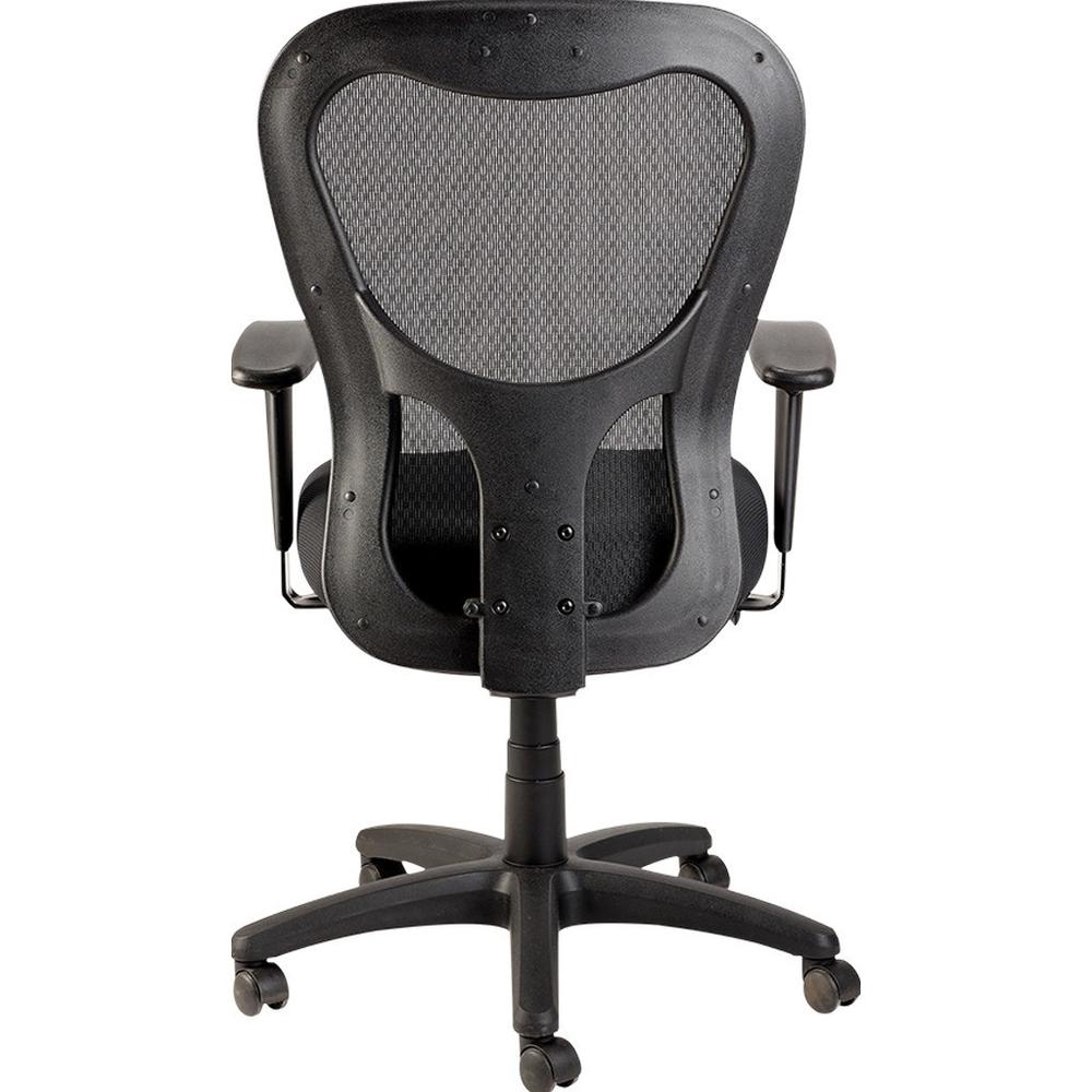 Eurotech Apollo Synchro High Back Chair - Citronella Fabric Seat - Black Back - High Back - 5-star Base - Armrest - 1 Each. Picture 5