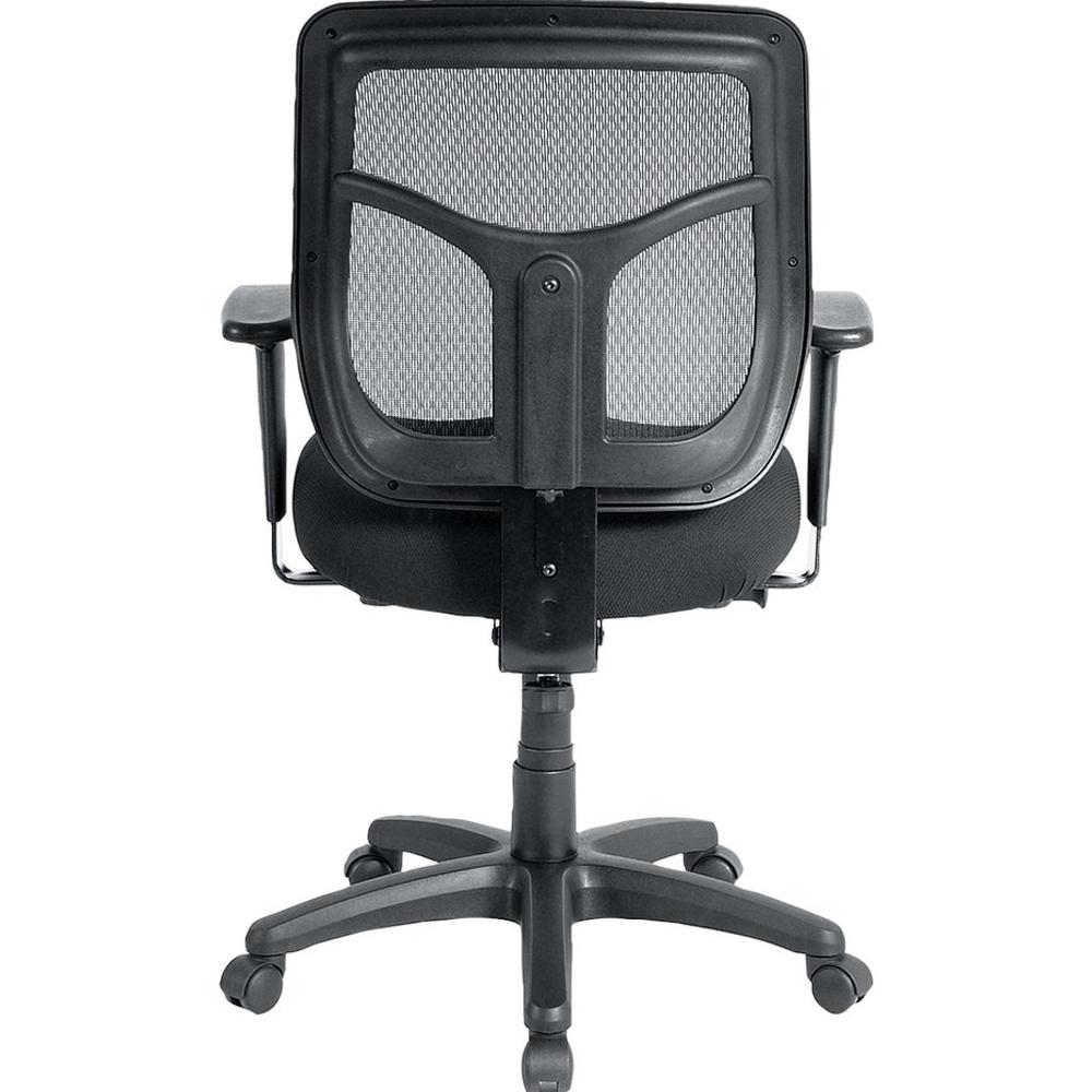 Eurotech Apollo Synchro Mid-Back Chair - Matador Fabric Seat - Black Fabric Back - Mid Back - 5-star Base - Armrest - 1 Each. Picture 4