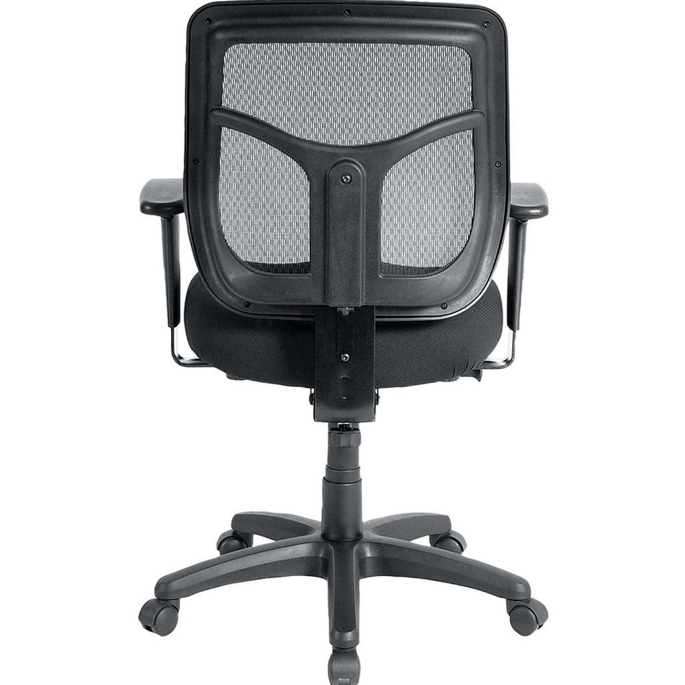 Eurotech Apollo Synchro Mid-Back Chair - Persimmon Fabric Seat - Black Fabric Back - Mid Back - 5-star Base - Armrest - 1 Each. Picture 5