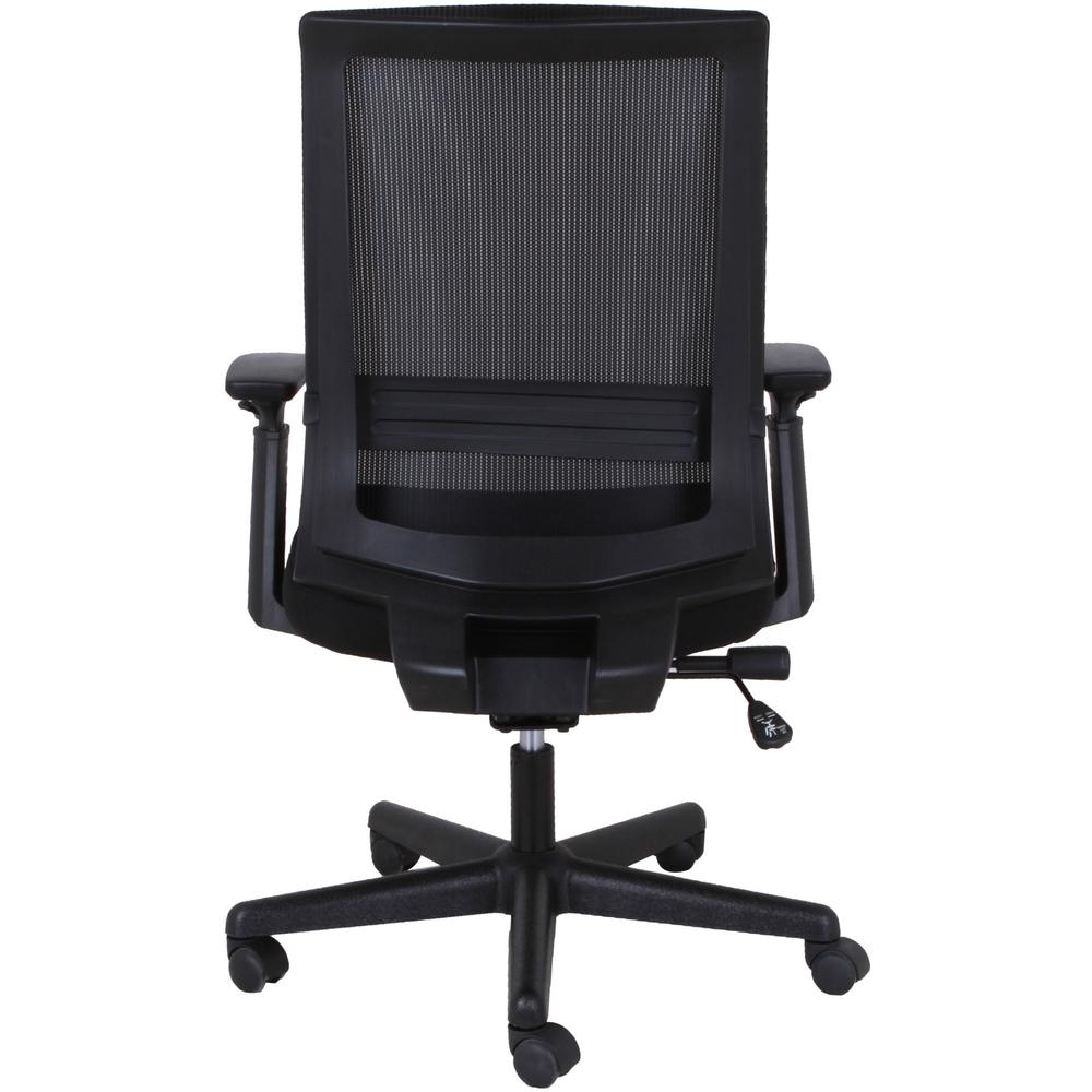 Lorell Mesh High-back Executive Chair - High Back - 5-star Base - Black - Armrest - 1 Each. Picture 8