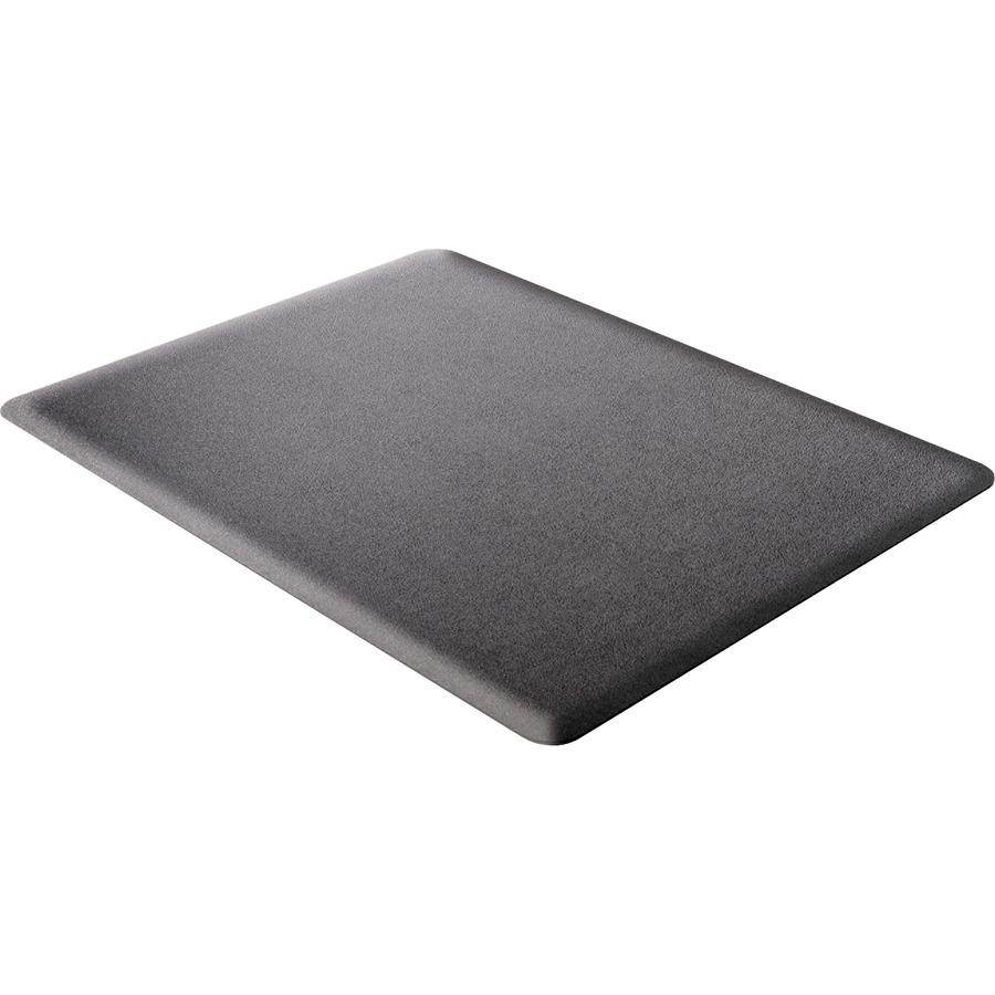 Deflecto Ergonomic Sit-Stand Chair Mat for Multi-surface - Hard Floor, Carpet - 48" Length x 36" Width x 0.375" Thickness - Rectangular - Foam - Black - 1Each. Picture 8