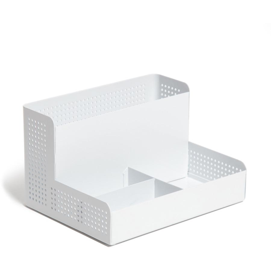 U Brands Perforated All-in-One Desktop Organizer - 4 Compartment(s) - Compact - Metal - 1 Each. Picture 6