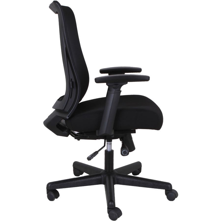 Lorell Mesh High-back Executive Chair - High Back - 5-star Base - Black - Armrest - 1 Each. Picture 11