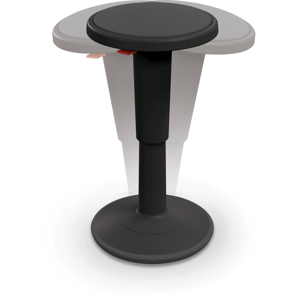 Balt Hierarchy Grow Stool - Gray Polypropylene, Thermoplastic Elastomer (TPE) Seat - Black Polypropylene Frame - Rounded Base - 1 Each. Picture 14