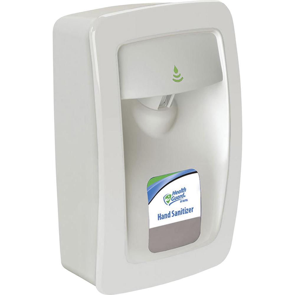 Health Guard Designer Series No Touch Dispenser - Automatic - 1.06 quart Capacity - Support 4 x C Battery - Touch-free, Key Lock, Refillable - White - 1Each. Picture 2