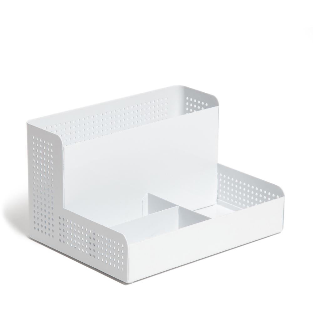 U Brands Perforated All-in-One Desktop Organizer - 4 Compartment(s) - Compact - Metal - 1 Each. Picture 5