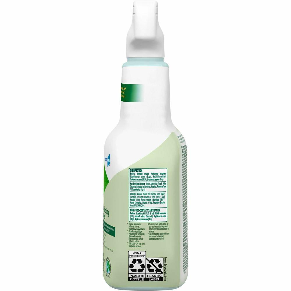 CloroxPro&trade; EcoClean Disinfecting Cleaner Spray - Ready-To-Use - 32 fl oz (1 quart) - Fresh Scent - 9 / Carton - Disinfectant, Bleach-free, Alcohol-free, Phosphate-free, Odor Resistant - Green, W. Picture 8