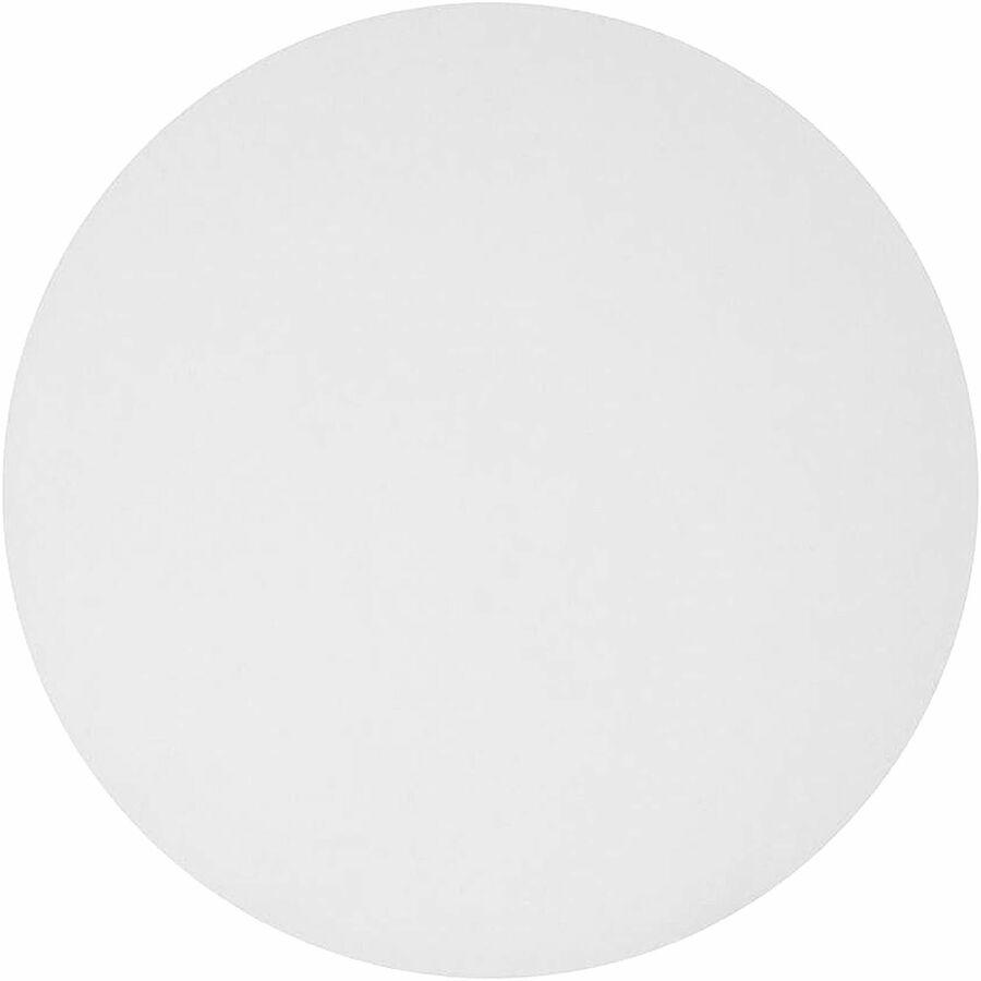 BluTable 9" Round Foil Pan Flat Board Lids - Round - 500 / Carton - White, Silver. Picture 4