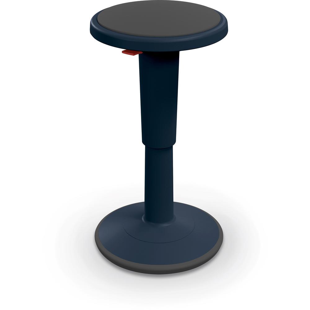 Balt Hierarchy Grow Stool - Gray Polypropylene, Thermoplastic Elastomer (TPE) Seat - Navy Polypropylene Frame - Rounded Base - 1 Each. Picture 6