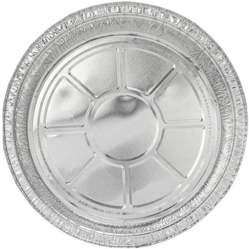 BluTable 9" Round Foil Pans - Food Storage, Food - Silver - Aluminum Body - Round - 500 / Carton. Picture 5