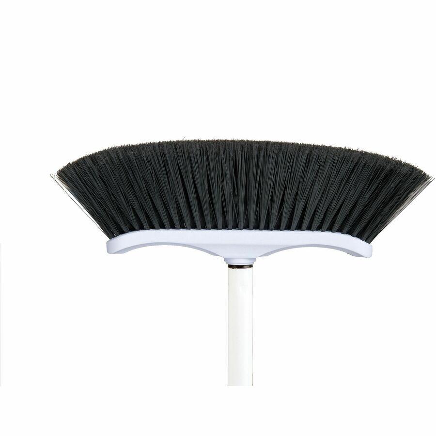 Vileda Professional Industrial Curved Block Broom - 48" Handle Length - 1 Each - Black. Picture 3