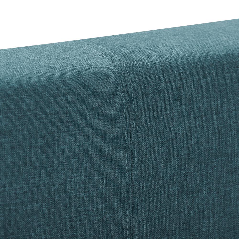 CorLiving Juniper Fabric Upholstered  Bed, Single Blue. Picture 7