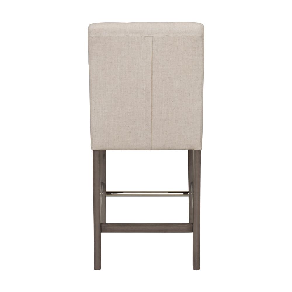CorLiving Leila Polyester Counter Height Barstool Beige. Picture 5