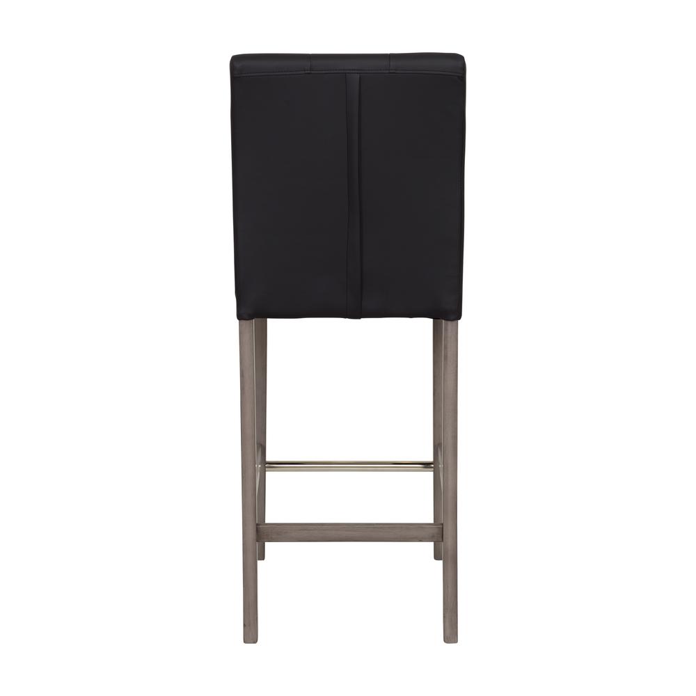 CorLiving Leila PU Bar Height Barstool Graphite Black. Picture 5