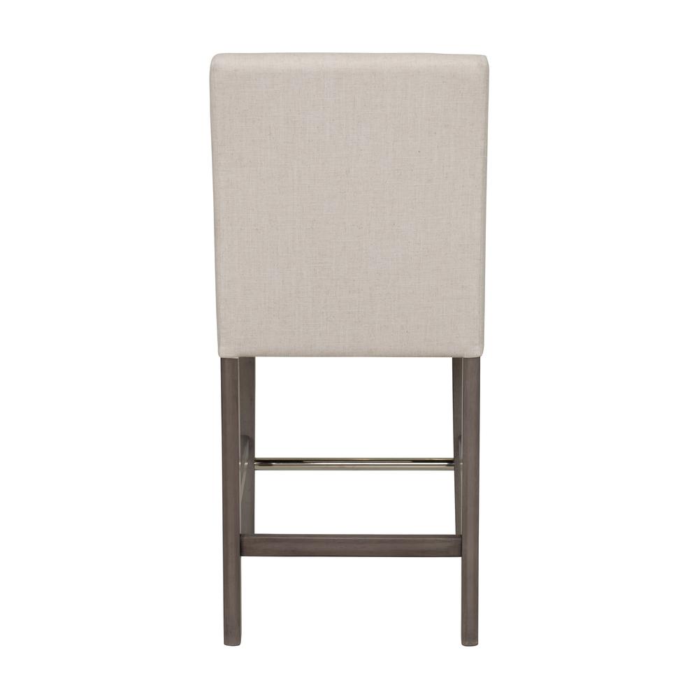 CorLiving Laura Fabric Counter Height Barstool Beige. Picture 5