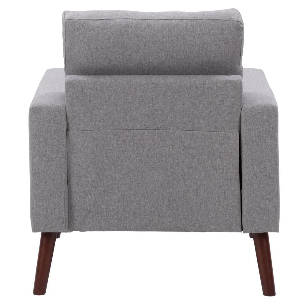 CorLiving Elwood Tufted Accent Chair in Grey Grey. Picture 5