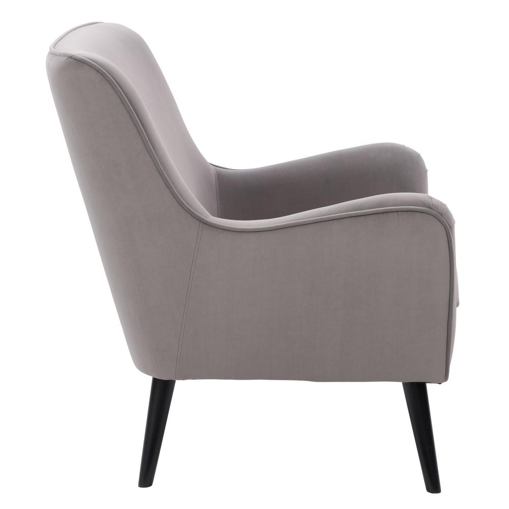 CorLiving Elwood Modern Accent Chair in Grey Grey. Picture 5