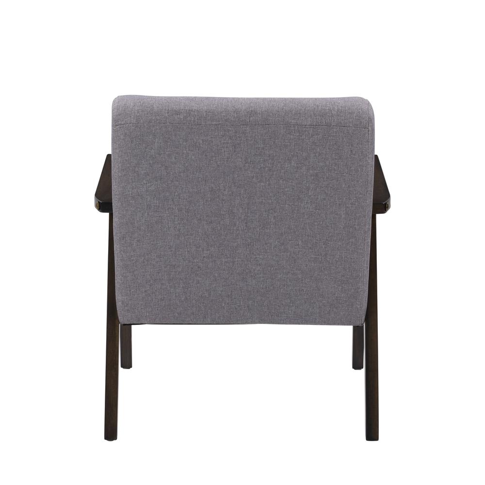CorLiving Greyson Wood Armchair Light Grey. Picture 5