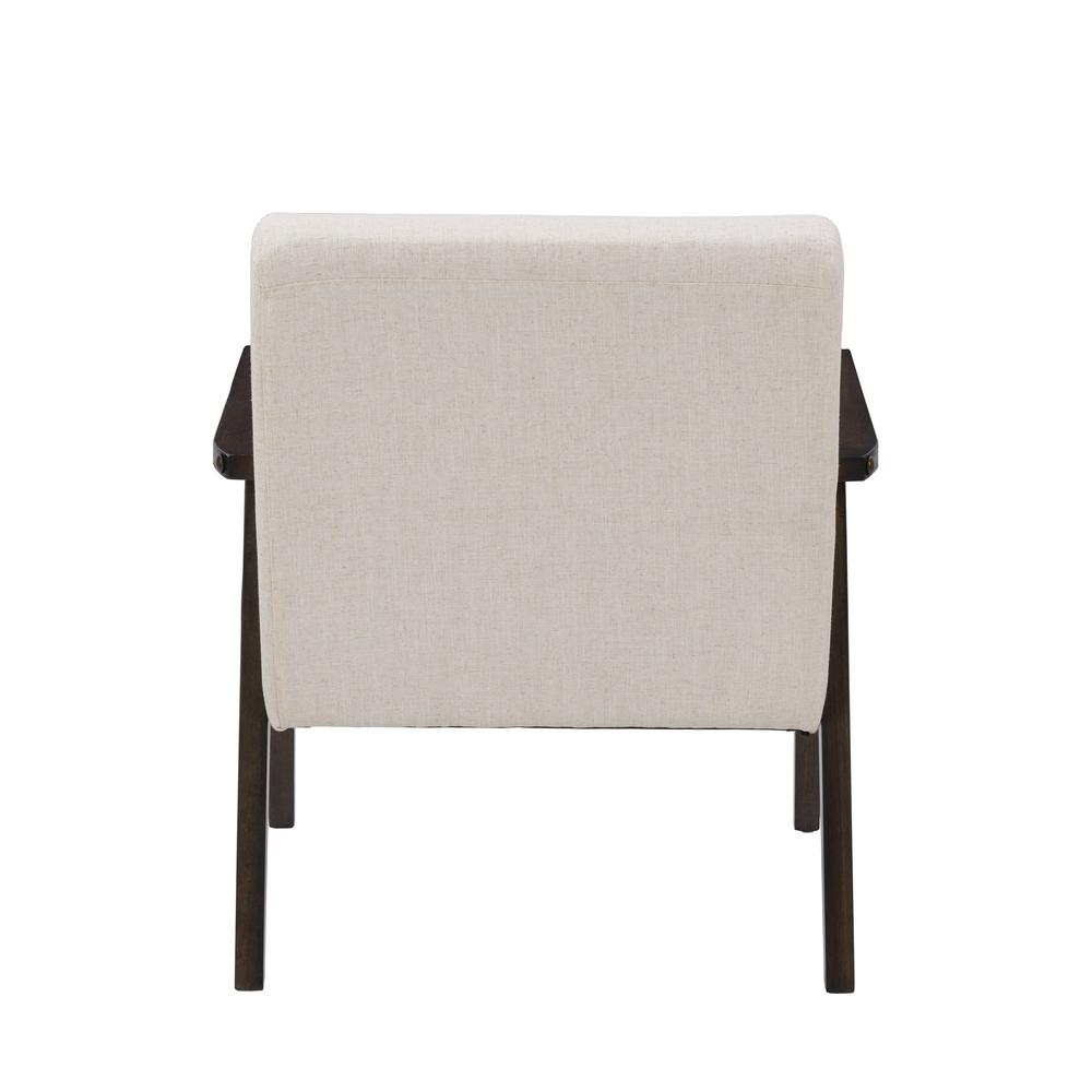 CorLiving Greyson Wood Armchair Beige. Picture 5